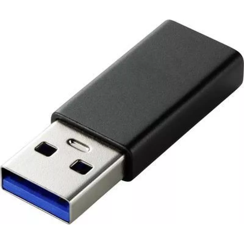 Renkforce RF-4472306 Adapteris USB Type A į USB Type C, juodas