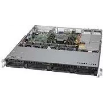 Supermicro SC813M F2TQC4-R407CB – 1U stovo korpusas – ATX – SATA/SAS – karštas keitimas – juoda