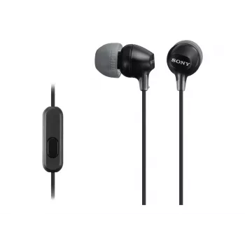 Sony MDR-EX15AP laidinės ausinės, 8–22000 Hz, skambučiai/muzika, 3 g, juodos