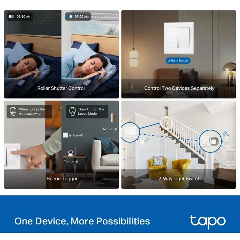 TP-Link Tapo S112 išmanusis jungiklio modulis, baltas