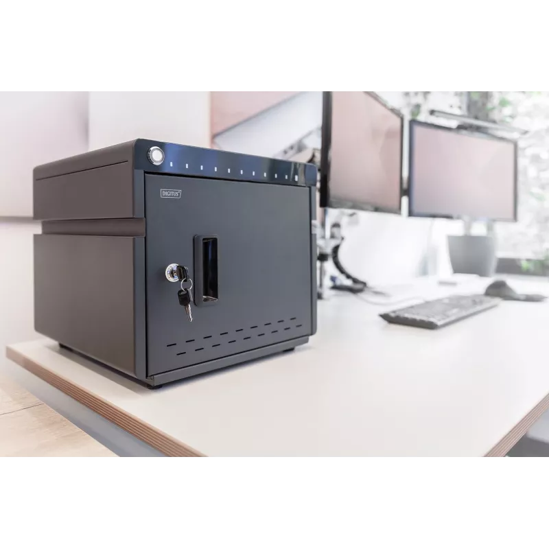 Digitus Mobile Desktop Įkrovimo Spinta 10 Nešiojamiesiems Kompiuteriams/Planšetėms iki 13 colių, UV-C, USB-C
