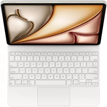 “Apple Magic Keyboard” QWERTY US English Baltas su jutikliniu kilimėliu iPad Air