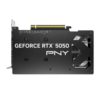 Vaizdo plokštė PNY GeForce RTX 5050 – 8 GB GDDR6, 2317 MHz, 128 bit, PCIe x8 5.0, dviejų ventiliatorių aušinimas