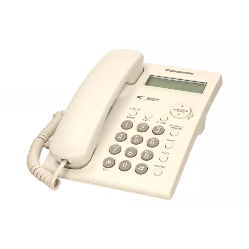 Panasonic KX-TSC 11 laidinis telefonas su 2 eilučių LCD ekranu