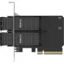 PCIe adapterio kortelė icybox MB312M4P-B — 2× M.2 NVMe į PCIe 4.0 x8 (bifurkacija)