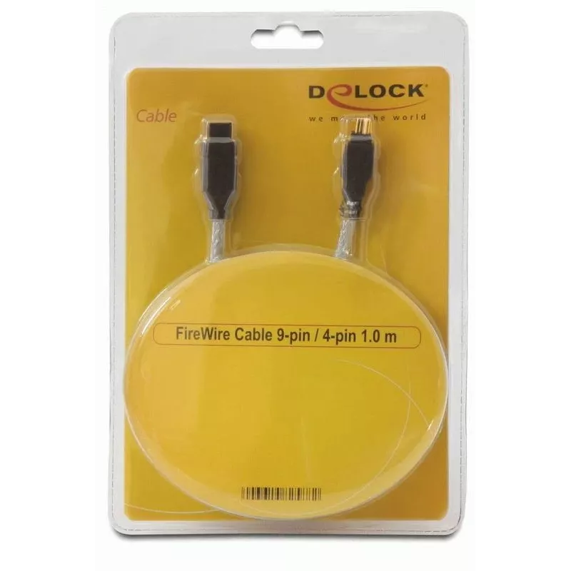 FireWire A/B kabelis DeLOCK 82588 1,0 m pilka
