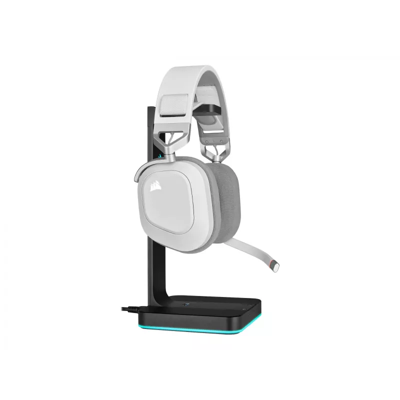 Ausinės Corsair HS80 RGB USB (baltos)