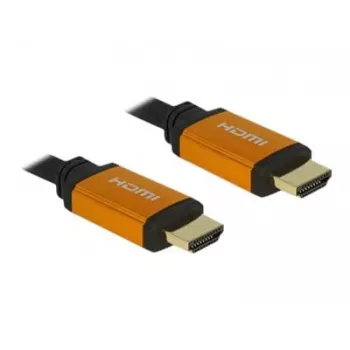 HDMI kabelis DeLOCK 85728 1,5 m A tipo juodas auksinis
