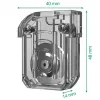 Leitz tiesaus pjūvio peiliukas tiksliam biuro pjaustytuvui, 15 lapų, plastikas, plienas, pilka, 14 mm, 40 mm, 48 mm