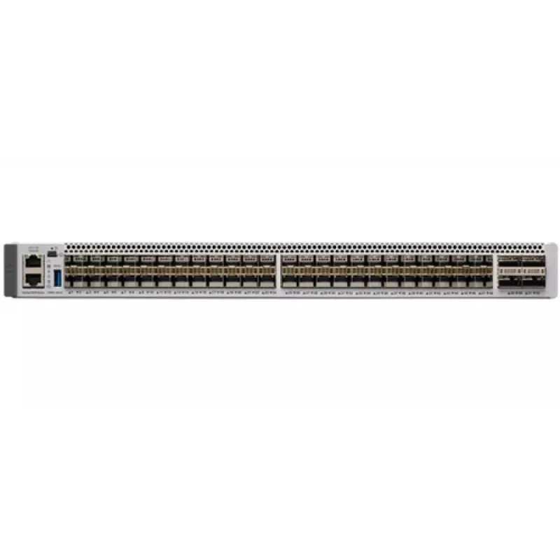 Cisco Catalyst 9500-48Y4C-E valdomas L2/L3 tinklo jungiklis, 48 prievadų 1/10/25+ GbE, 4 prievadų 40/100 GbE, Essential licencija