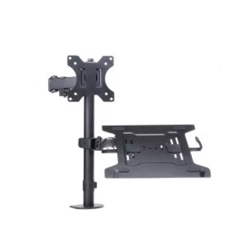 ART L-24 81,3 cm (32) juodas stalinis laikiklis monitoriui ir nešiojamam kompiuteriui