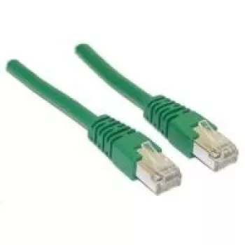 Wentronic Goobay CAT 5e Patch Laidas, SF/UTP, Žalias, 0,5 m - CCA vario mišinys (68042)
