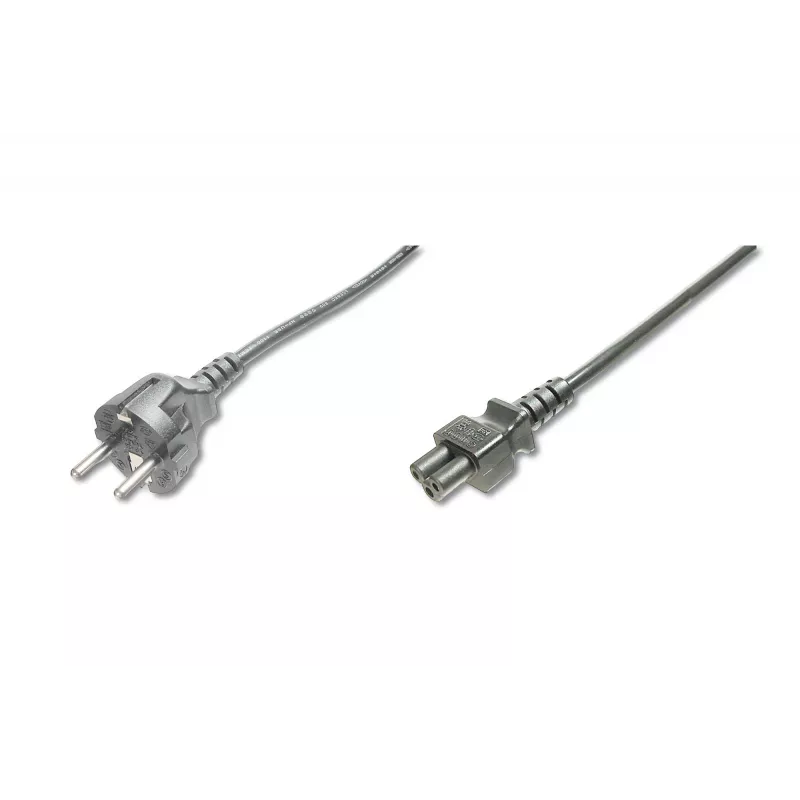 Assmann maitinimo laidas, Schuko – C5, 1,2 m, H05VV-F3G 0,75 mm², juodas (AK-440115-012-S)
