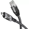 Techly ICOC U3C-RJ45-010 USB-C į Gigabit Ethernet adapterio kabelis, 1 m, juodas/sidabrinis