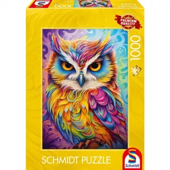 Dėlionė 1000 dalių Schmidt Spiele 59782 — Pelėda papūgos suknele