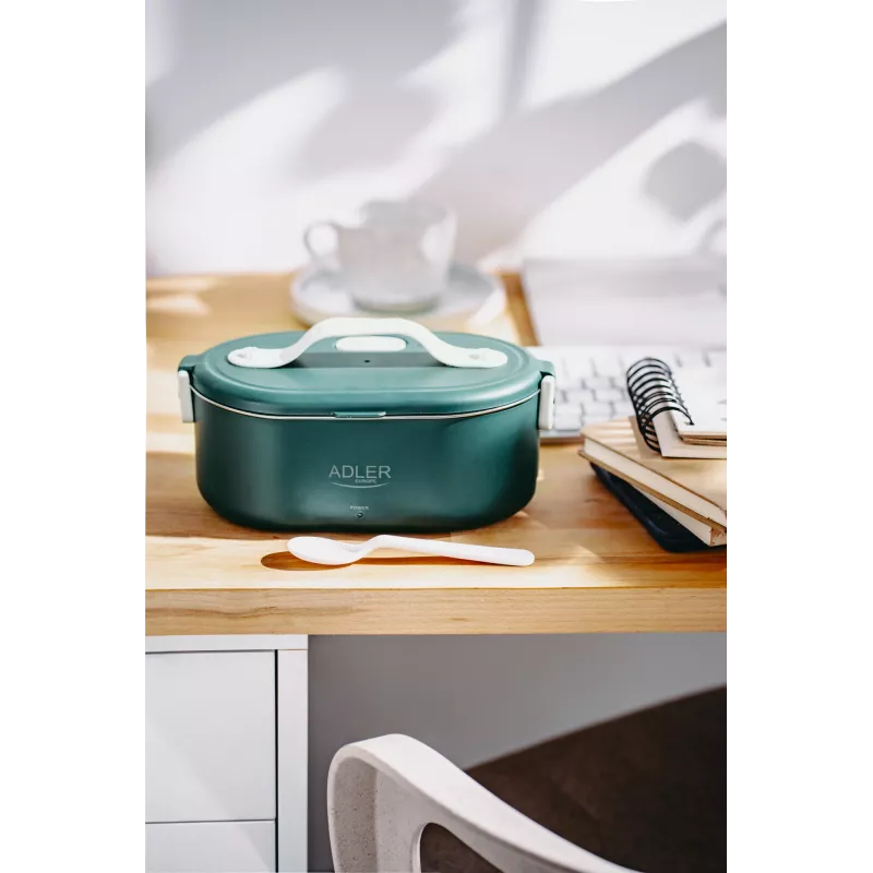Adler AD 4505g Šildomas maisto indas 0,8 L, nerūdijantis plienas/plastikas, žalia