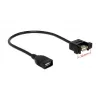 USB kabelis DeLOCK 0,25 m 2xUSB 2.0-A