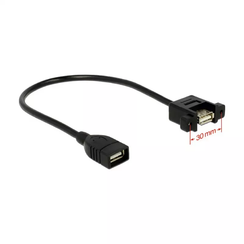 USB kabelis DeLOCK 0,25 m 2xUSB 2.0-A