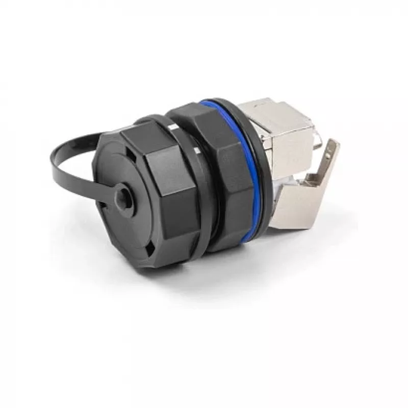 DeLOCK 67050 apsauginis dangtelis RJ45 įmontuojamoms jungtims, IP68, juoda