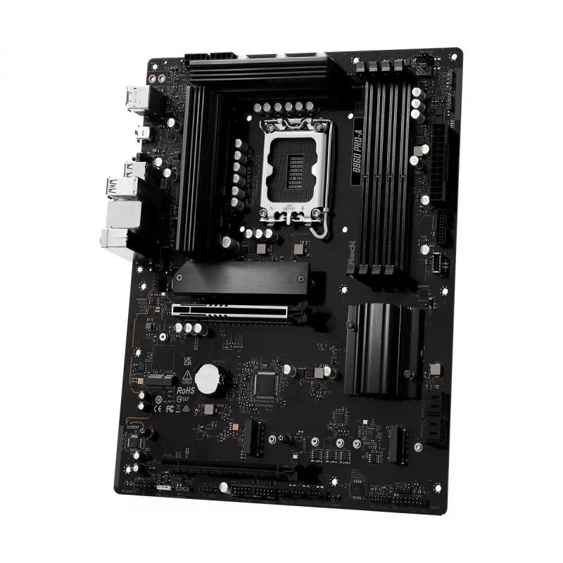 Motininė plokštė ASRock B860 Pro-A — Intel B860 ATX, LGA 1851, DDR5, 4x DIMM, 256 GB, 2,5 Gb LAN, 1x M.2, 4x SATA III