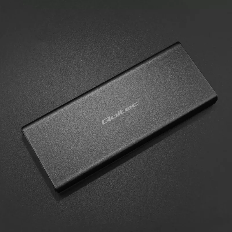 M.2 SATA SSD išorinis korpusas QOLTEC 51854 USB 3.0 be įrankių