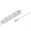Išmanusis maitinimo blokas Denver SHP-300U 3 AC lizdai E tipas 4 USB-A baltas