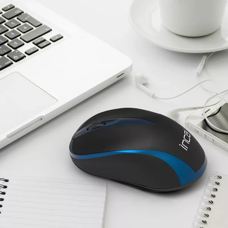 Cian Technology GmbH INCA pelė IWM-221RSMV Nano-USB belaidė 1000 DPI juoda/sidabrinė mažmeninė