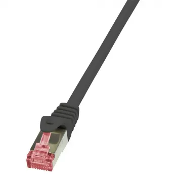 LOGILINK CQ2013S LOGILINK Patchcord Cat.6 S/FTP PIMF PrimeLine 0,25 m, juodos spalvos
