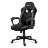 Huzaro FORCE 2.5 GREY MESH Žaidimų kėdė su tinkliniu sėdėjimu Juoda, Pilka