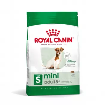 Sausas šunų ėdalas Royal Canin Mini Adult 8+ Senior su paukštiena, ryžiais ir daržovėmis, 8 kg, mažoms veislėms (5–10 kg)