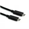 USB kabelis ROLINE 11.02.9056 0,5 m USB 3.2 Gen 2 10 Gbit/s USB C juodas