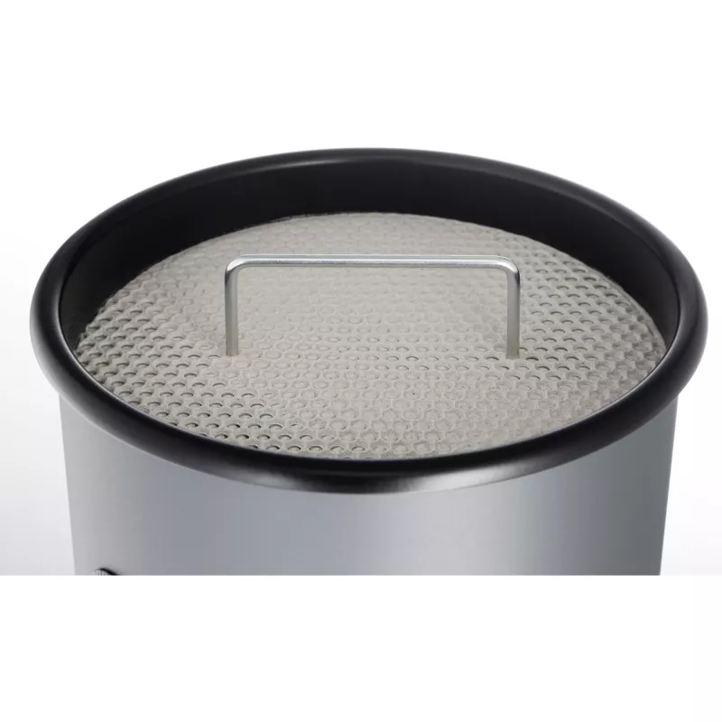 Durable 333023 17 L apvali metalinė šiukšliadėžė su pelenine sidabrinė