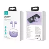 USAMS Bluetooth ausinės 5.1 TWS belaidės ausinės su lietimosi valdymu, apsauga nuo vandens, triukšmo slopinimu (violetinė)