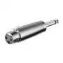 Wentronic Goobay XLR adapteris – XLR lizdas (3 kontaktai) > 6,35 mm kištukas (2 kontaktai, mono) (27451)