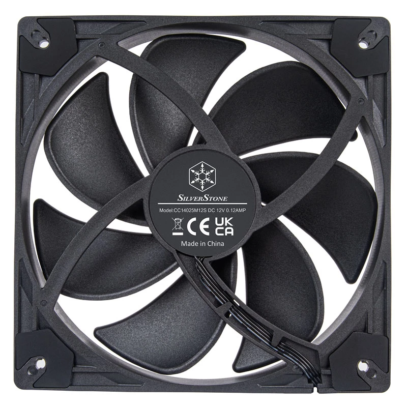 SilverStone VISTA SST-VS140B 140 mm PWM korpuso ventiliatorius - juodas