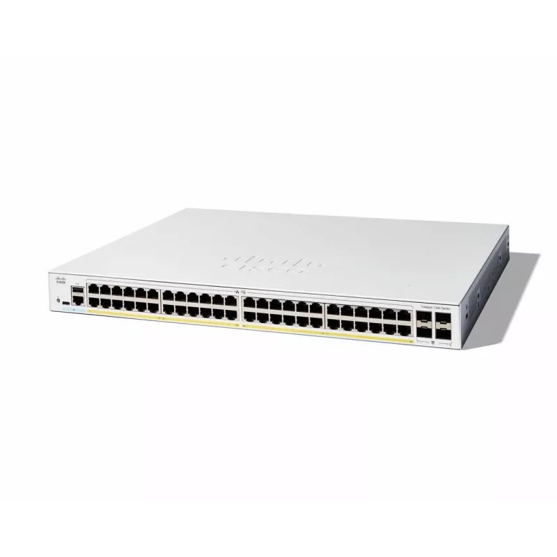 Valdomas jungiklis Cisco Catalyst 1300-48P-4G 48 prievadų GE PoE 4x1GE SFP