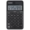 Pagrindinis skaičiuotuvas CASIO SL-310UC-BK – 10 skaitmenų, baterija/saulė, mokesčių ir pelno funkcijos, kišeninis (70×118×8,4 mm), juodas