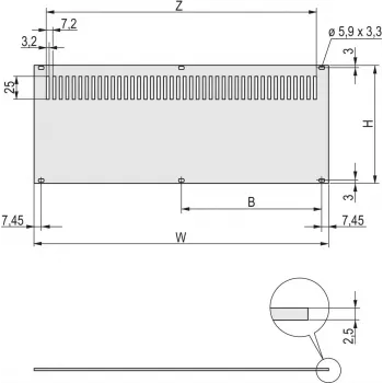 SCHROFF GALINĖ PLOKŠTĖ 4U 84HP PERFORUOTA - Rack-Aksesuaras (30849030)