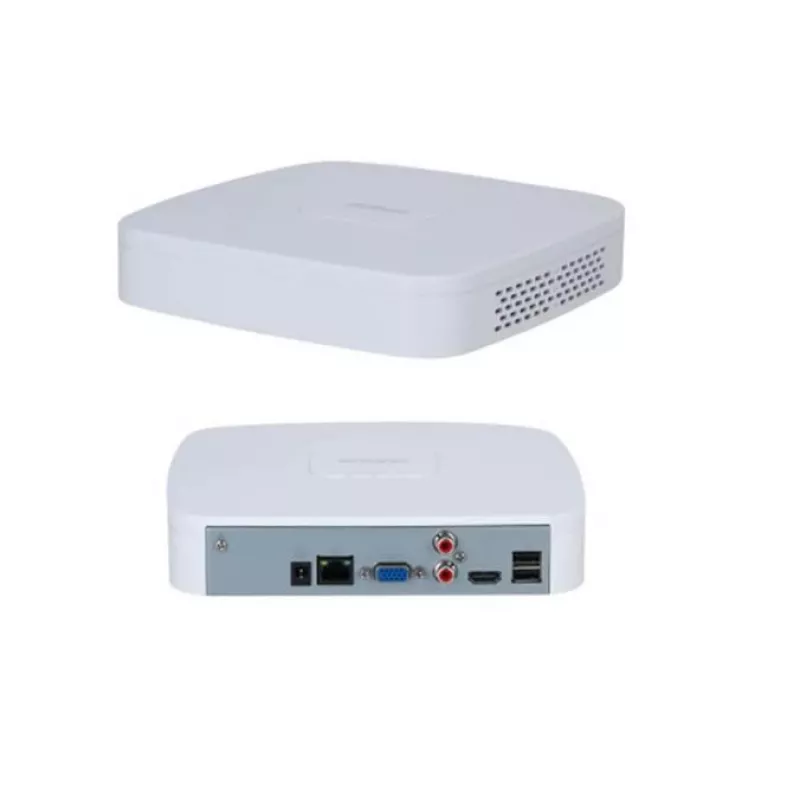 Tinklinis vaizdo registratorius DAHUA NVR2104-S3 4 kanalų, 1U, SATA HDD iki 16 TB, 1080p/720p, 12V/1,5A, baltas