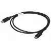 USB 2.0 USB-C į USB-C laidas LANBERG CA-CMCM-10CU-0010-BK 1 m, juodas, 480 Mbit/s, auksuoti kontaktai