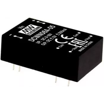 Maitinimo keitiklis/inverteris MEAN WELL DCWN06B-12 — 6 W, įėjimas 18–36 V, išėjimas ±12 V