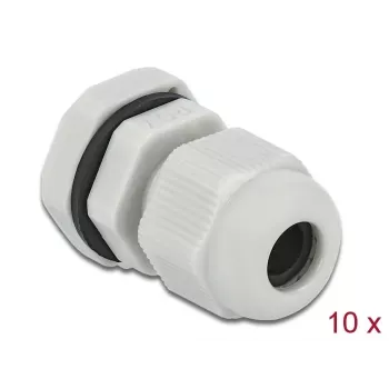 Kabelio įvadas DeLOCK 60193 pilkas plastikinis 10 vnt.