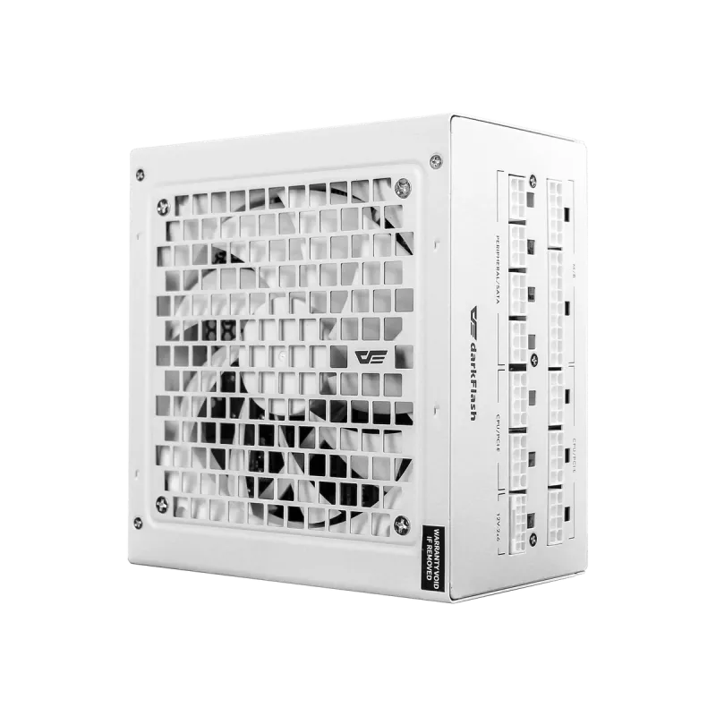 Maitinimo blokas DarkFlash PMT1050 White – ATX stalinio kompiuterio PSU, 1050 W, baltas