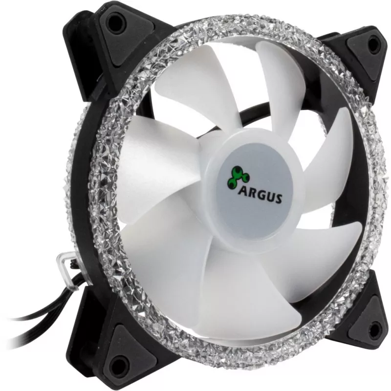 INTER-TECH RS-071 120mm ARGB korpuso ventiliatorius – juodas