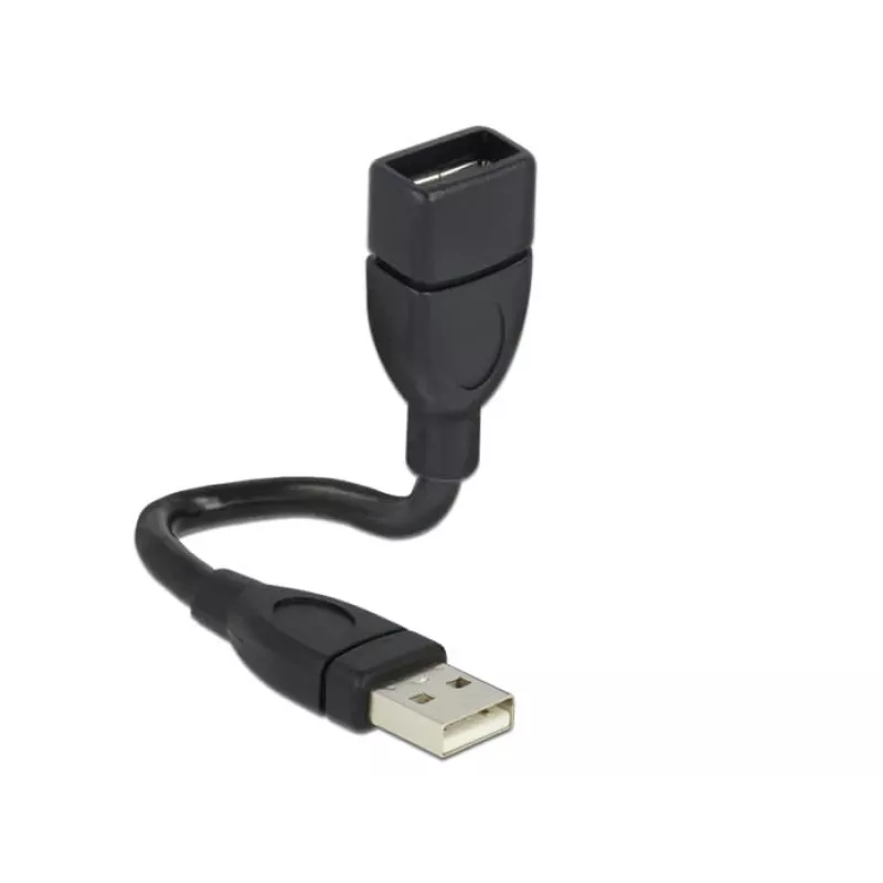 USB kabelis DeLOCK 15 cm USB 2.0 USB A juodas