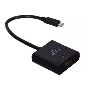 USB Type-C į HDMI adapteris Gembird A-CM-HDMIF-03, USB 2.0/3.2 Gen2, 3840×2160@30Hz, juodas
