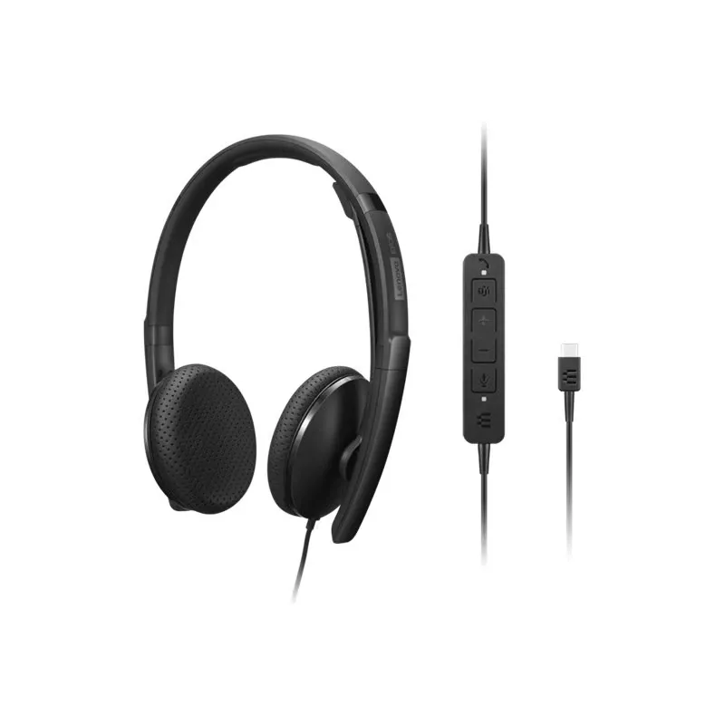 Lenovo 4XD1M45626 ausinės / headset laidinis Head-band USB Type-C juodos