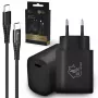 Smart Life USB Type-C į Type-C rinkinys, 200cm, juodas + 18W PD3.0 įkroviklis, juodas