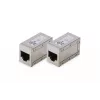 Digitus CAT 6 modulinė jungtis ekranuota 2 vnt. RJ-45 auksuoti kontaktai Sidabrinė