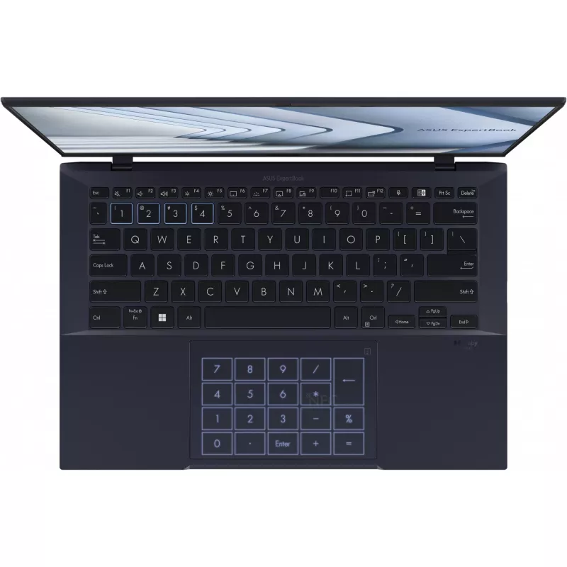 ASUS ExpertBook B9 OLED B9403CVAR-PP1735X nešiojamas kompiuteris, Intel Core 7 150U, 35,6 cm (14 col.) WQXGA+ OLED, 16 GB LPDDR5x, 512 GB SSD, Wi-Fi 6E, Windows 11 Pro, juoda